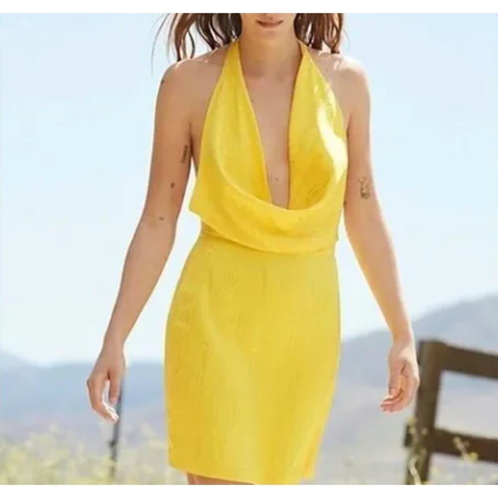 NWT Ronny Kobo Marisa Dress‎ in Lemon Yellow